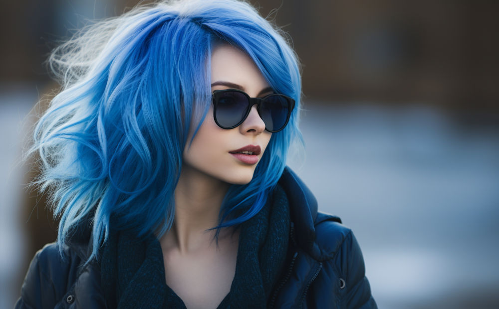 blue hair color #3