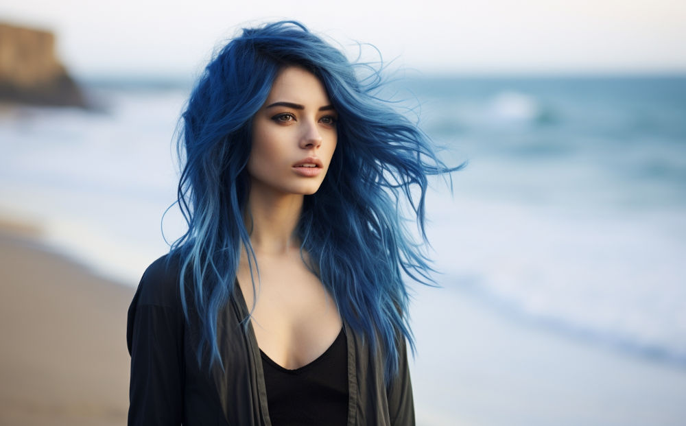 blue hair color #10