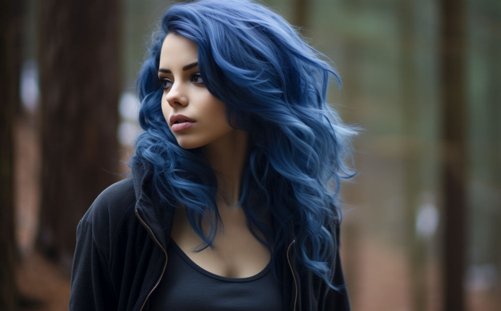 blue hair color #12