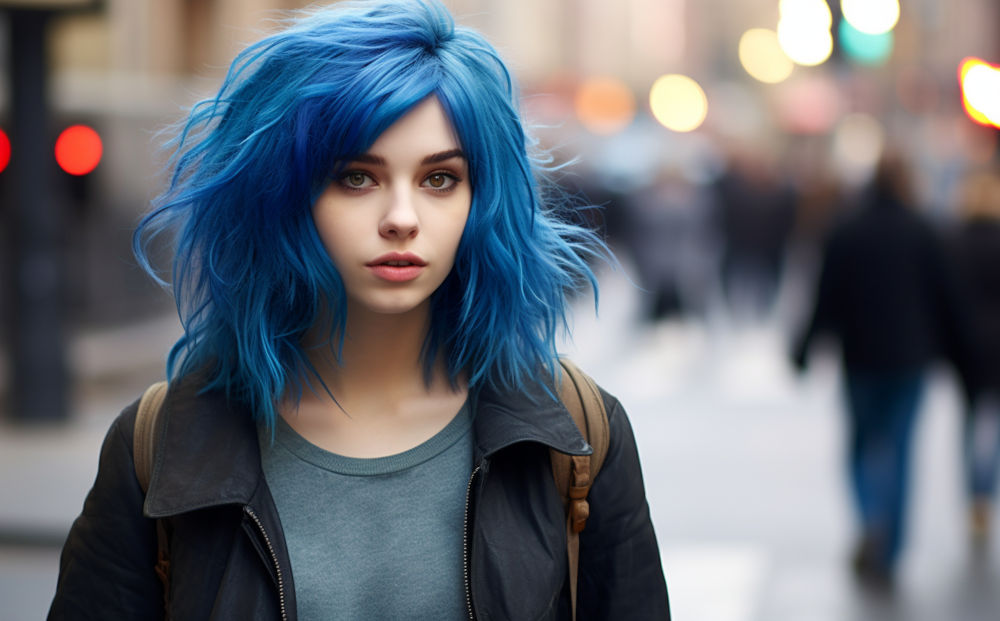 blue hair color #18