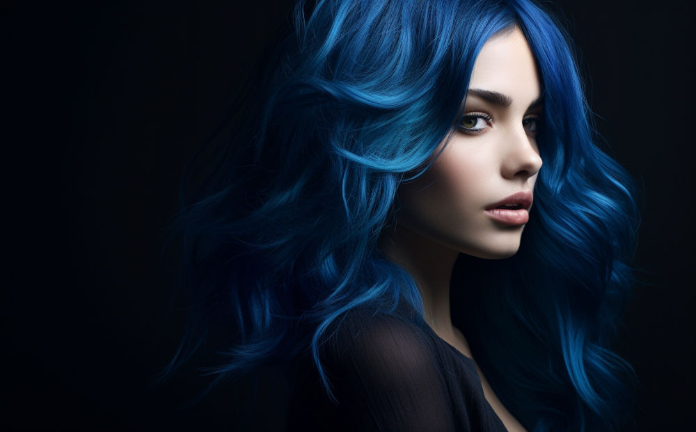 blue hair color #23