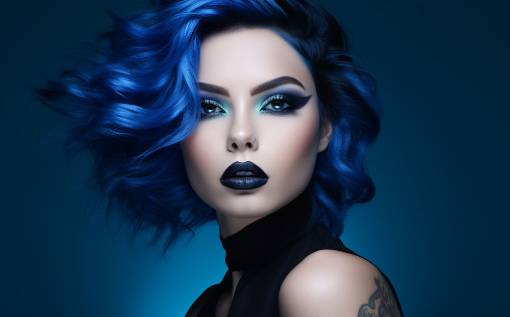 blue hair color #25
