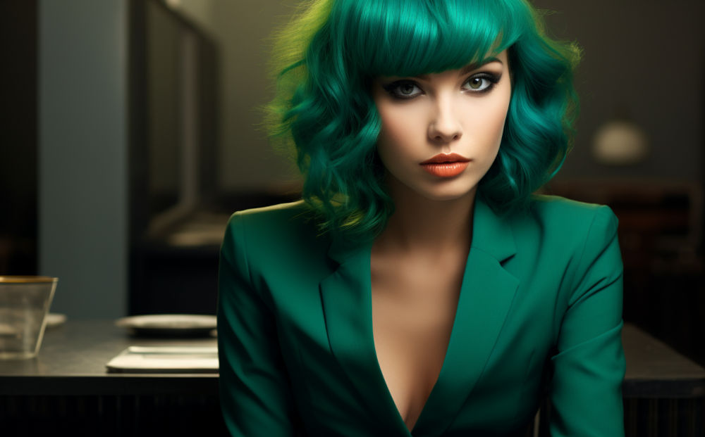 green hair color #5