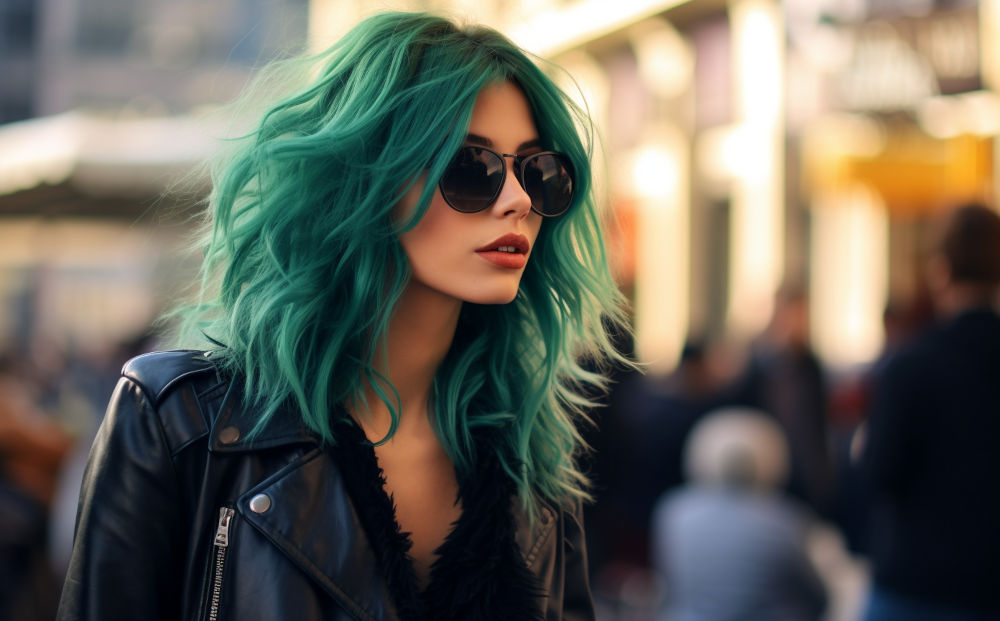 green hair color #9