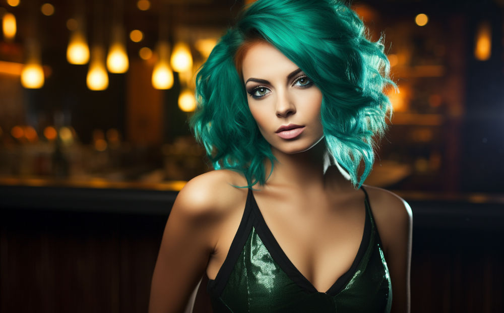 green hair color #19