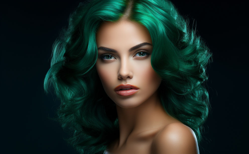 green hair color #29