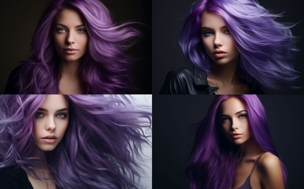 hair color ideas - purple color
