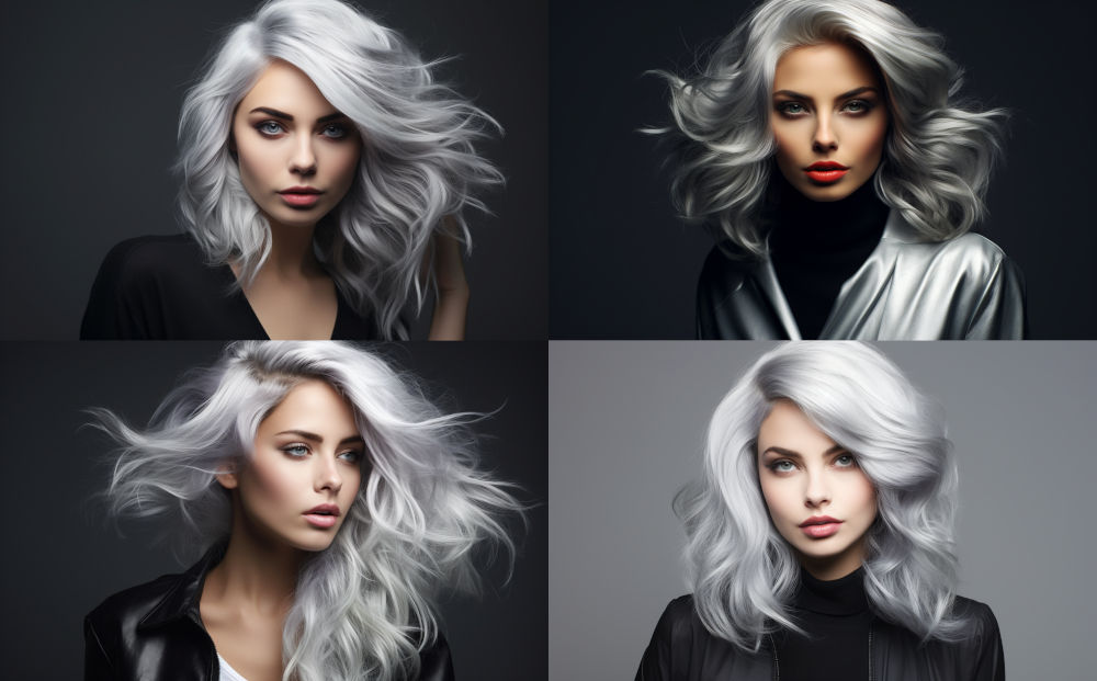hair color ideas - silver color