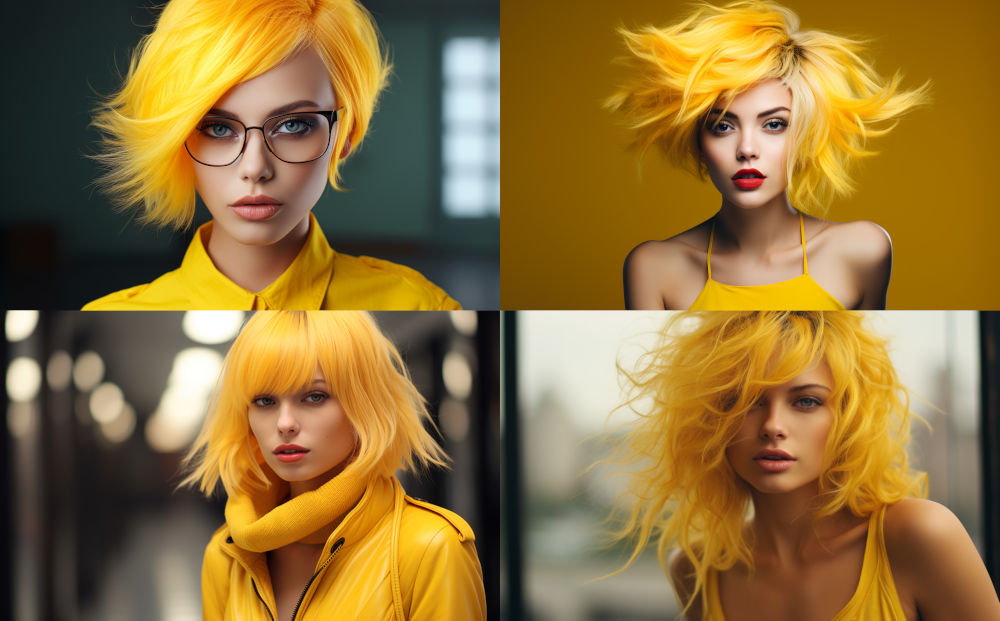 hair color ideas - yellow color