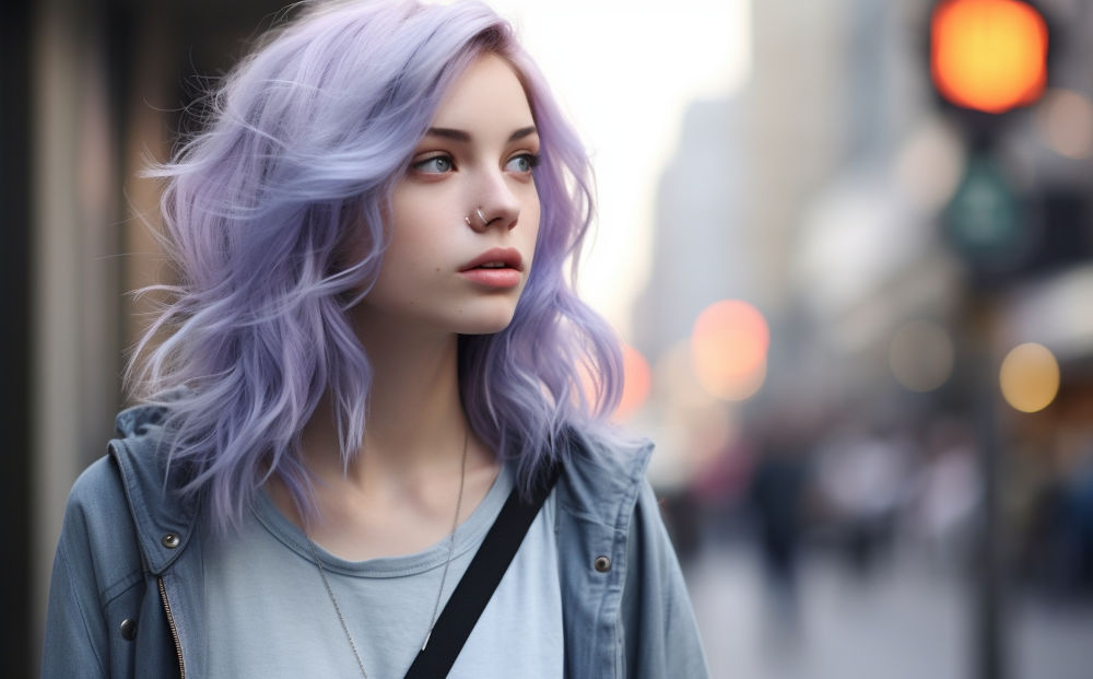 periwinkle hair color #8