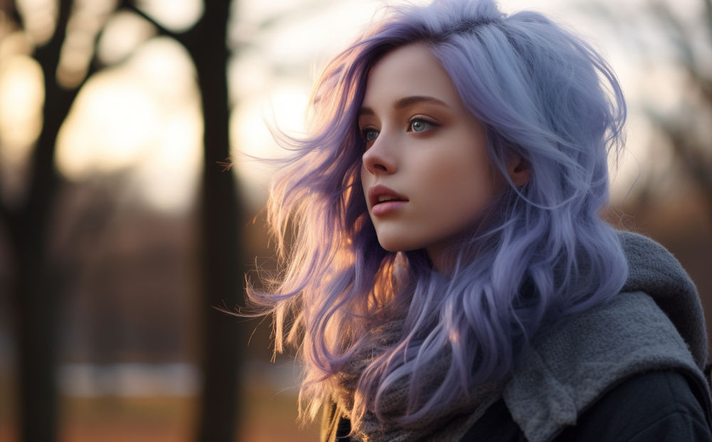 periwinkle hair color #13