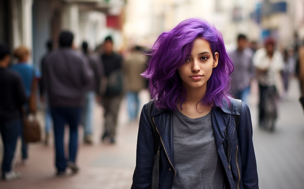 purple hair color #9