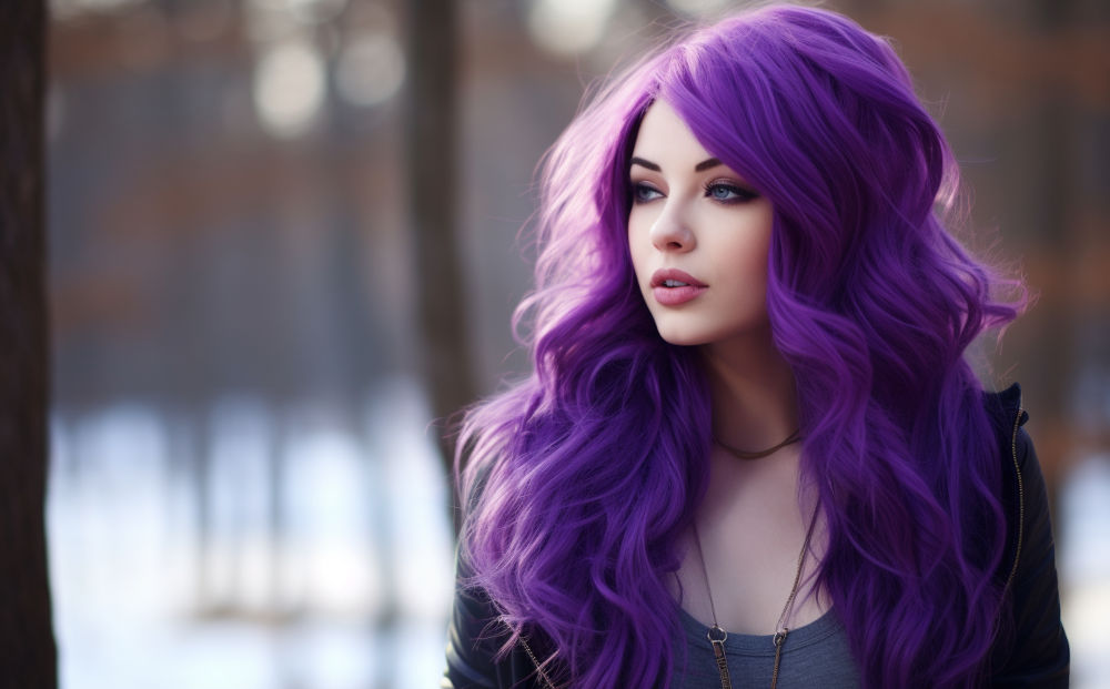 purple hair color #12