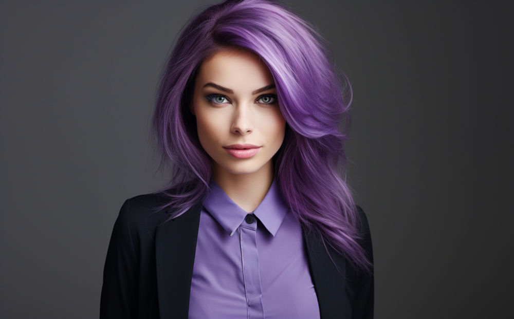 purple hair color #14