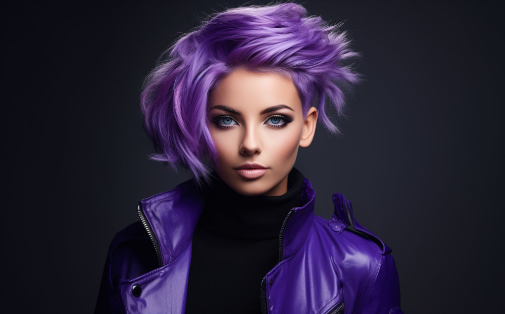 purple hair color #17