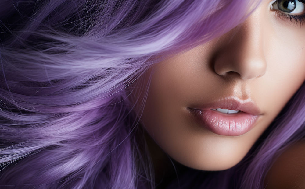 purple hair color #22