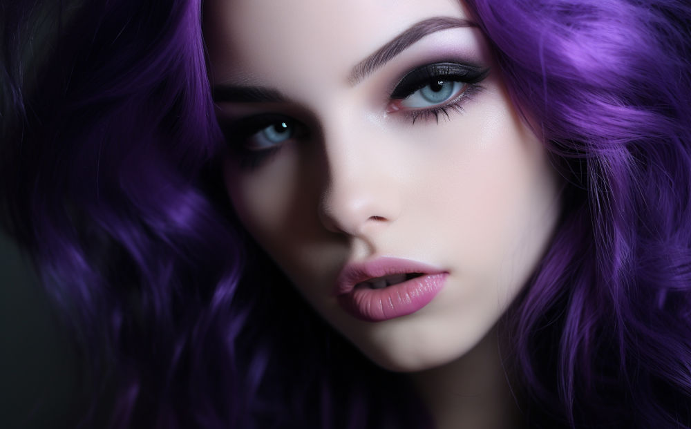 purple hair color #23