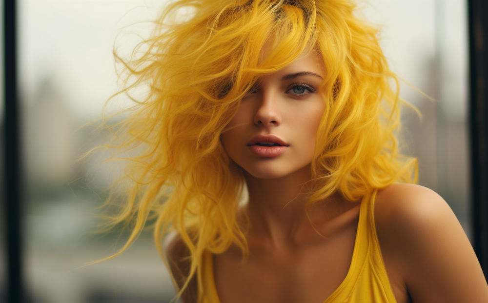yellow hair color #4