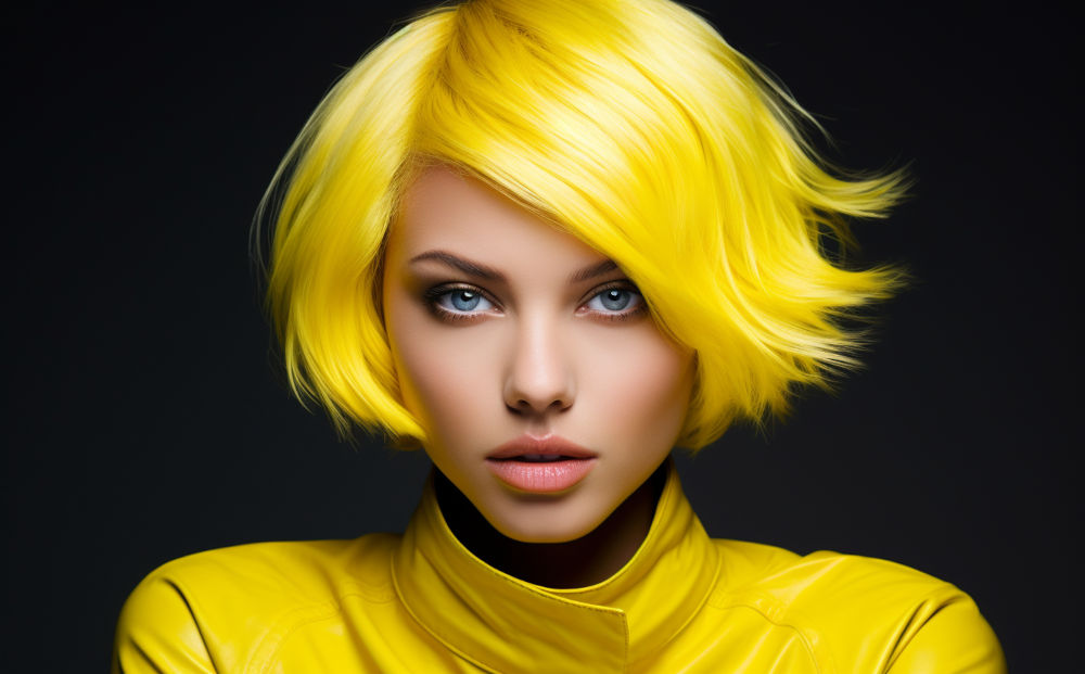 yellow hair color #6