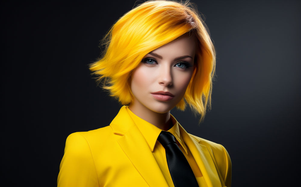 yellow hair color #9