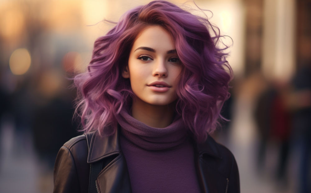 eggplant hair color #6