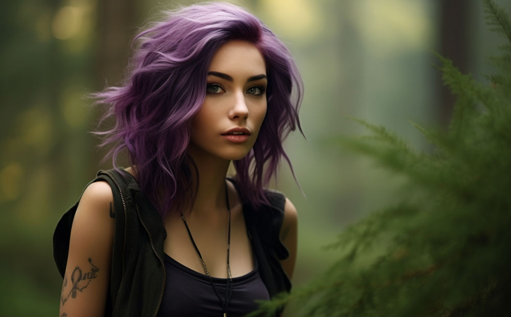 eggplant hair color #17