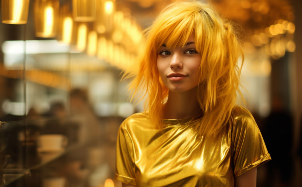 gold hair color #8