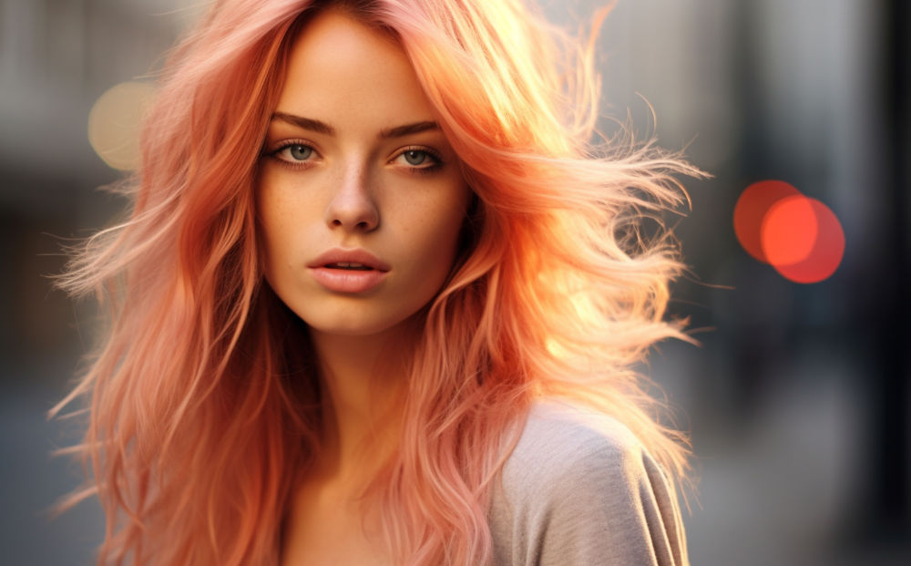 peach hair color #2