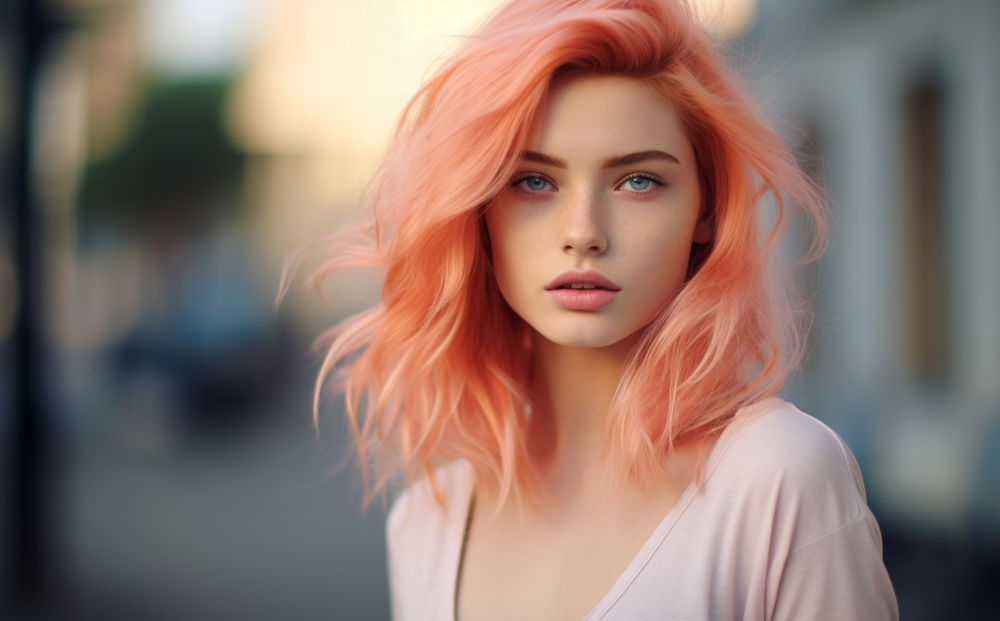 peach hair color #5