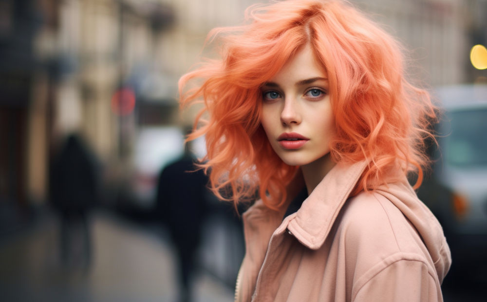 peach hair color #7