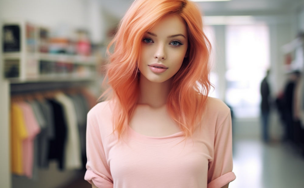 peach hair color #22