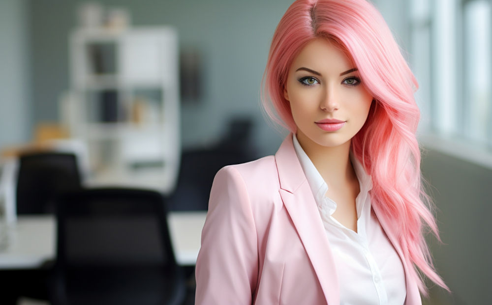 pink hair color #7