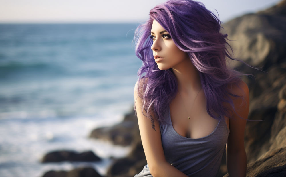 violet hair color #13