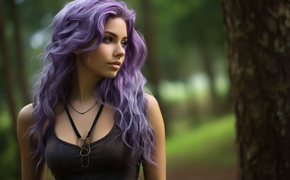 violet hair color #19