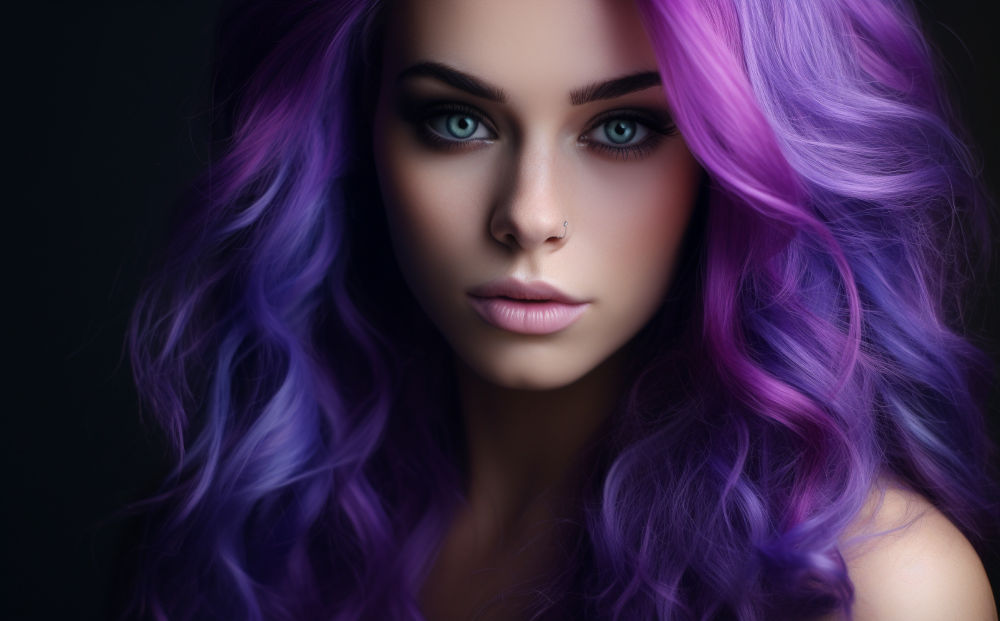 violet hair color #28